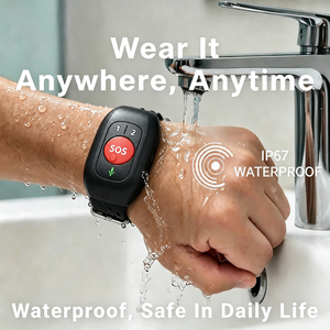 Carte SIM 4G LTE GPS avec bouton SOS d'urgence, détecteur <span class=keywords><strong>de</strong></span> chute, <span class=keywords><strong>bracelet</strong></span> avec bouton <span class=keywords><strong>de</strong></span> panique, localisation GPS, bouton SOS <span class=keywords><strong>de</strong></span> panique pour personnes âgées - Product Image 5