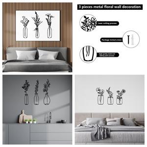 Decoración de Pared al por Mayor, Pintura Artística en Hierro, Nuevo Florero Metálico Colgante para Dormitorio, Sala de Estar y Decoración del Hogar - Product Image 4