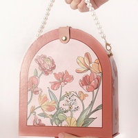Boîte Cadeau en Carton Style INS Haut de Gamme, Coffret à Fleurs de Mariage Perle, Présent Fait Main