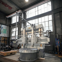 Torno CNC Vertical para Metal con Accionamiento de Alto Torque para Corte Intermitente de Anillos de Acero Endurecido y Bridas de Gran Diámetro