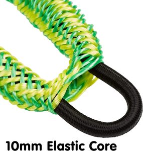 Barco PWC Bungee Dock Line, cuerda de amarre con clip de acero inoxidable Accesorios para barcos, (verde y amarillo - Product Image 3