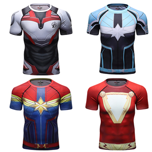 Camiseta Deportiva Cody Lundin de Poliéster con Estampado 3D de Superhéroe, Camisetas de Compresión para Hombre - Product Image 1