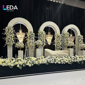 Arco de Boda Blanco LEDA, Soporte de Acrílico para Fondo, Decoración para Salón de Bodas y Eventos - Product Image 2