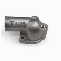 Pièces de moteur d'excavatrice pour ISUZU 4JB1, couvercle de boîtier de thermostat 8-94368589-0, tuyau de sortie d'eau pour machines de construction
