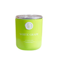 Großhandel Custom Aroma Private Label Soja Wachs Kerzen Blau Rosa Weiß Glas Duft Gel Wachs Kerze für Diwali Geschenkset