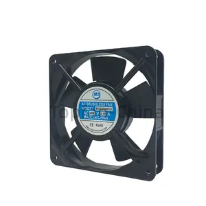 AC motor cooling fans manufacturer distributor 120mm metal 110V 120V silent long life brushless extractor cabinet axial fans