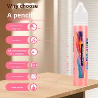 Peinture acrylique créative DIY transfrontalière faite à la main, pigment pour bougies, colle de gel de silice sans cuisson pour la peinture textile et le graffiti