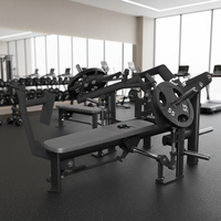 Appareil de musculation Gym80 à charge libre pour press à la poitrine assis, banc de musculation incliné horizontal pour épaules et poitrine