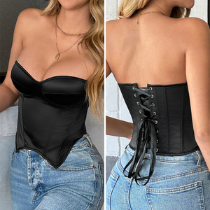 <span class=keywords><strong>Corset</strong></span> de mariage, Bustier sculptant, <span class=keywords><strong>Sous</strong></span>-<span class=keywords><strong>vêtement</strong></span> invisible minimaliste, Contrôle abdominal étendu, Style court - Product Image 2