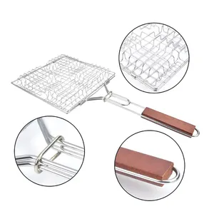 Barbecue Wire Mesh/Barbecue Grill Netting/BBQ Rack Burger Fish Grilling Basket