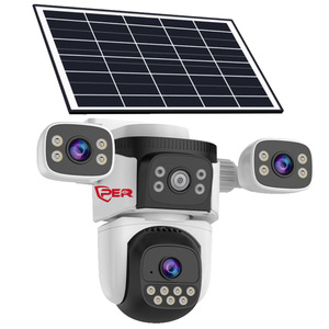 4G aov 8MP 4K 4 Ống kính 4 Lượt xem PTZ tự động theo dõi tầm nhìn ban đêm WIFI <span class=keywords><strong>IP</strong></span> CCTV An ninh mạng giám sát không dây 4G CCTV máy ảnh - Product Image 6