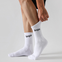 Échantillon rapide quantité minimale de commande OEM Chaussettes de sport personnalisées en coton tricoté de qualité supérieure avec logo personnalisé OEM
