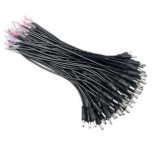 موصل طاقة DC2507 ذكر وأنثى 12 فولت، <span class=keywords><strong>2</strong></span>.5*0.7 مم، كابل طاقة بزاوية قائمة - Product Image 1