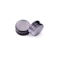 Prise d'oreille à Double évasé, pierres précieuses et verre personnalisables, livraison gratuite, œil de chat gris