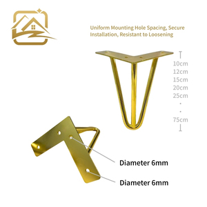 modern Factory Wholesale Multiple heights <b>black</b> clamp metal <b>sofa</b> legs iron furniture legs durable for <b>sofa</b> bed and cabinet - Product Image 2