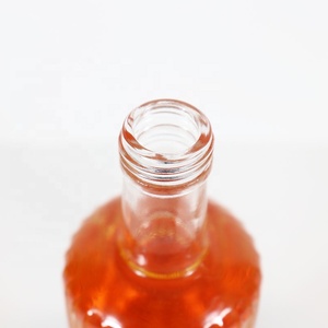 Bouteille à alcool en verre vide pour moto, contenant gaufré, avec vis, de haute qualité, pour tecila, Vodka, cognac, <span class=keywords><strong>Xo</strong></span>, Whisky, Gin, 500ml - Product Image 2