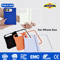 Coque de téléphone personnalisée effet mat effet peau pour iPhone Duo, protection intégrale de la charnière, dos en PC, résistante aux chutes, minimaliste, pliable