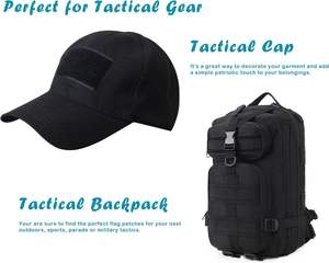 아르헨티나 플래그 패치 2 팩 아르헨티나 전술 자수 패브릭 아이언 온 스타일 친환경 후크 루프 패스너 펠트 - Product Image 2