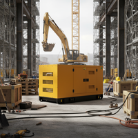 Groupe électrogène diesel Weichai 125 kVA, type cabine, démarrage automatique, ATS, châssis ouvert, générateurs diesel économes en carburant à vendre
