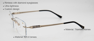 Monturas de Gafas Ópticas de Lujo con <span class=keywords><strong>Lentes</strong></span> con Bloqueo de Luz Azul, Gafas de Lectura Ópticas <span class=keywords><strong>para</strong></span> <span class=keywords><strong>Hombre</strong></span> - Product Image 6