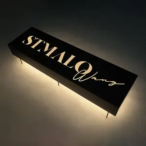 Factory-Crafted 3D LED Light Box Custom Illuminated Signs and Logos for Outdoor Advertising and Wall Displays