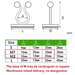 Clip <span class=keywords><strong>mural</strong></span> d'escalade des plantes, 10 pièces/lot, fixation de vigne, <span class=keywords><strong>support</strong></span> à crochets collant - Product Image 2