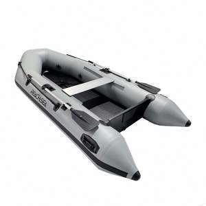 Tapis pneumatique Reachsea en PVC pour 4 personnes, 10,5 pieds, couleur gris moyen, <span class=keywords><strong>bateau</strong></span> pneumatique de sauvetage, idéal avec auvent pour la sécurité - Product Image 4