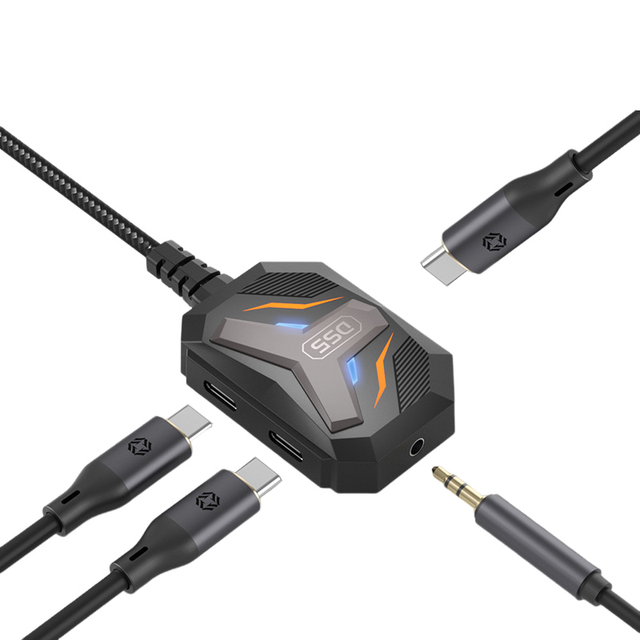 DS5 DS4 Expansion Dock Station Type C Optimized Adapter Gaming Excellent Sound Quality 60W Fast Charging Support Hot-swapping