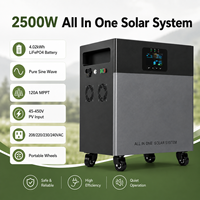 Générateur solaire portable LiFePO4 pour l'extérieur, 300W 500W 1200W 2500W, station d'alimentation pour le camping, la maison, le magasin