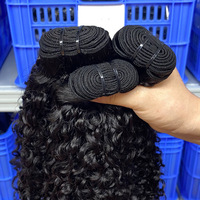 Extensiones de Cabello Rizado Permanente Tejidas a Mano de Una Sola Tira, Estilo Europeo y Americano, para Pelucas, de Shandong