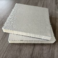 Panneau sandwich métallique à âme en PU - Résistant au feu et à l'eau, écologique, pour la construction de chambres froides extérieures, toitures, murs, ateliers, salles de bain
