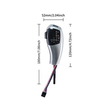 Pommeau de levier de vitesse électronique en cuir et velours de qualité supérieure pour une personnalisation intérieure à double texture – Amélioration du levier de vitesse