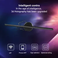 Affichage publicitaire par projection 3D, projecteur holographique, ventilateur 3D, affichage LED publicitaire