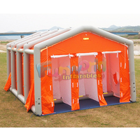 Tente en toile imperméable pour le camping et les réfugiés pour les hôpitaux en plein air, grande tente robuste pour les secours en cas de catastrophe.