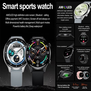 HK75 Smartwatch Waterproof IP68 Alipay NFC BT Call Blood Oxygen Sleep Sport AMOLED FitCloudPro Smart Watch HK75 - Product Image 2