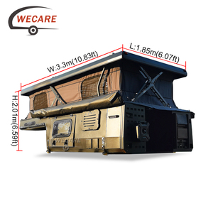 WECARE NUEVO Camper de Aluminio de Montaje Rápido para Camionetas y RVs, Camper Desplegable para Camionetas 4x4 - Product Image 2