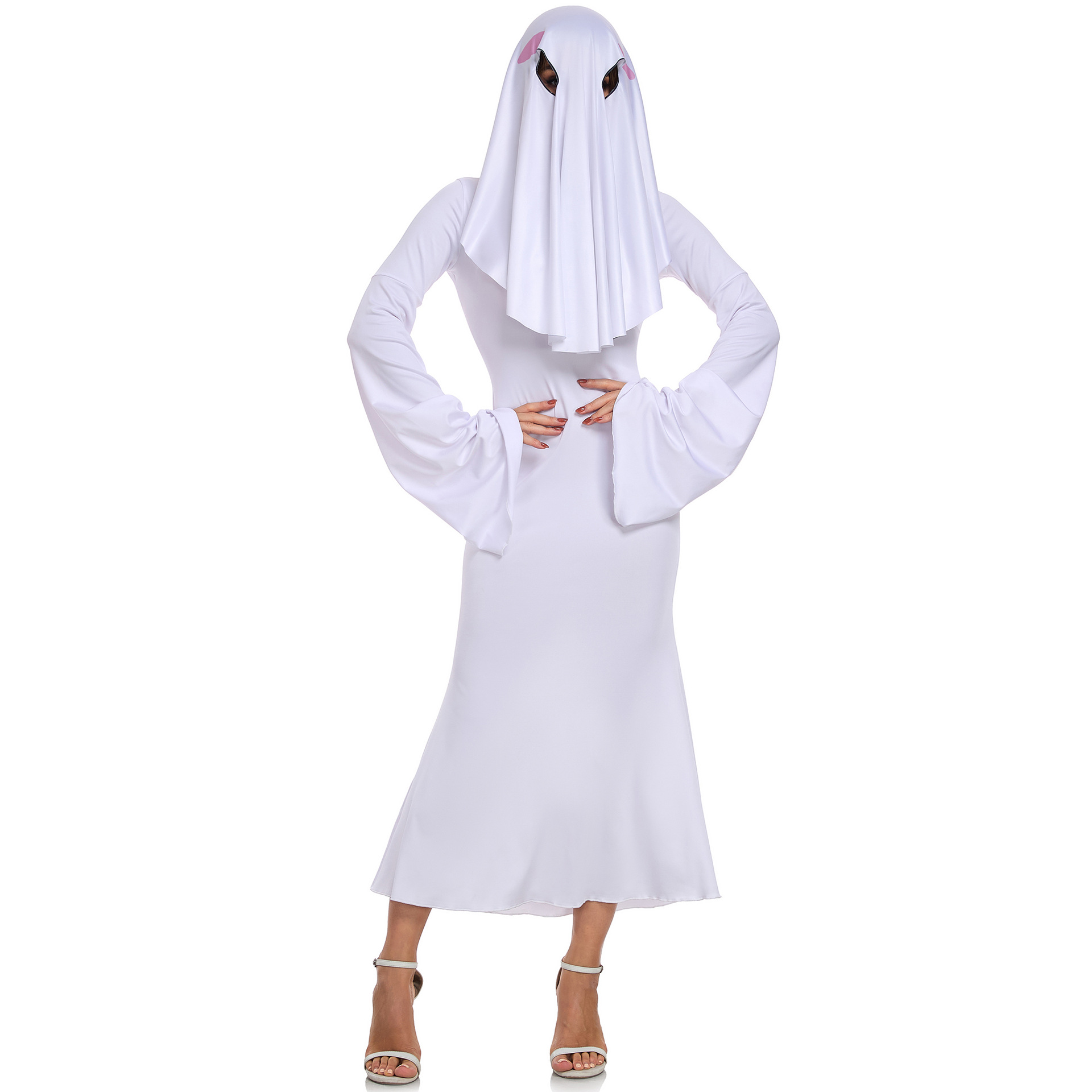 white christmas dresses Cute Ghost Face Tutu Outfit for Girls | Mackenzie Madison of Phila main image 0