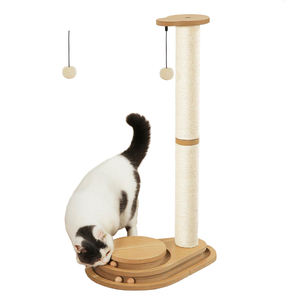 Moderner 23 "großer Katzen kratz baum Holzkugel bahn <span class=keywords><strong>Sisal</strong></span> 2-lagiger Indoor-Kratz baum kratzer Großer interaktiver baumeln der Ball - Product Image 1