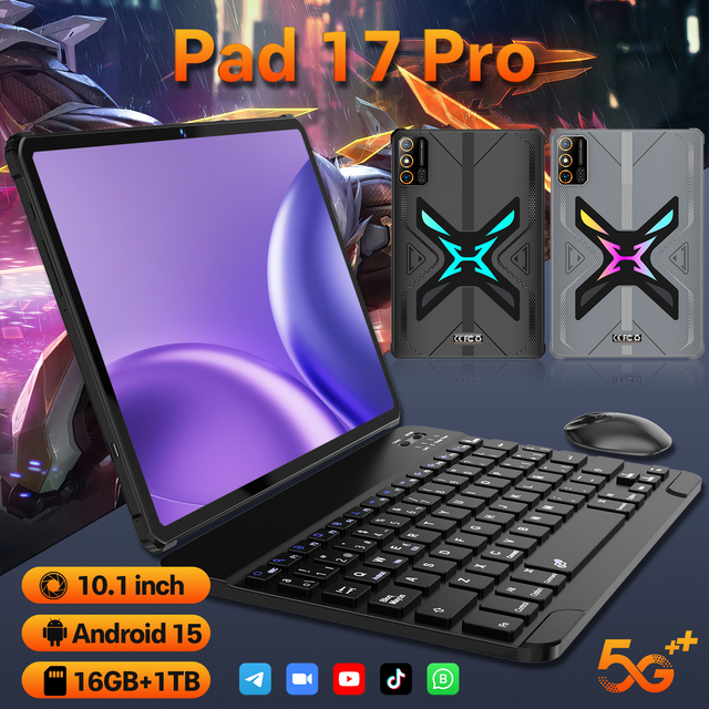 Pad 17 Pro Tablet PC 11 Inch 12 Core Processor 16GB RAM 1TB Storage 108MP Camera 8000mAh 5G Dual SIM Global Version Metal Frame