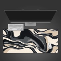 Mousepad Gaming Topografi Besar Anti Air Berkualitas Tinggi, Alas Mouse Karet Komputer dengan Tepi Jahitan Tahan Lama, Pabrik Kustom