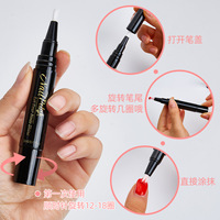 Stylo de vernis à ongles à base d'eau sans cuisson pour le nail art DIY, motifs floraux, peinture à la main, couleurs très saturées