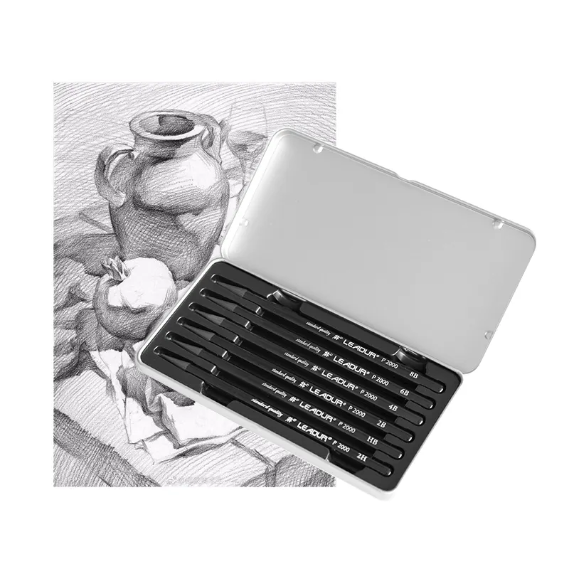 Лидер продаж, набор художественных карандашей 2H/HB/2B/4B/6B/8B, карандаши для рисования и эскизов, набор из 6 предметов, графитовый карандаш для рисования