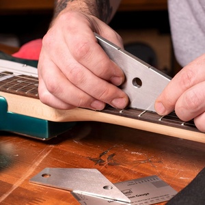 Herramienta Profesional de Luthier de Acero Inoxidable de 4 Lados, Lima Niveladora de Trastes para Guitarra, para Nivelación y Medición de Trastes - Product Image 3