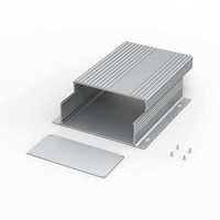 Boîtier de dissipateur thermique en aluminium extrudé sur mesure 146*57mm, boîtier mural à ailettes pour projet