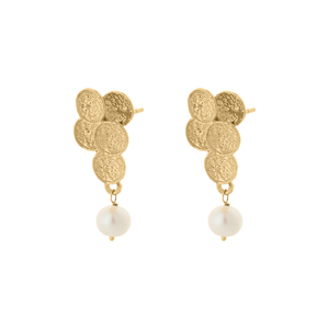 Boucles d'oreilles pendantes en perles Aurelian Blossom, design floral en grappe, bijoux élégants et tendance pour femme, cadeau, soirée - Product Image 5