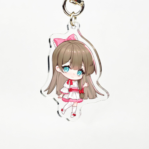 Diy Different Sizes Plastic Acrylic Keychain Cute Cartoon Transparent Custom Acrylic Keychain with UV Printing