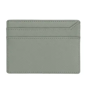 Custom Pu Slim Wallet Card Holder PU Leather Custom Logo Minimalist Card Holder Wallet
