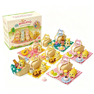Caja Sorpresa Personalizada DIY: Set de Juego Casa para Mascotas, Figura de Plástico, Juego de Picnic para Hámster, Casa de Juego de Simulación para Niños, Juguetes Promocionales - Product Image 2