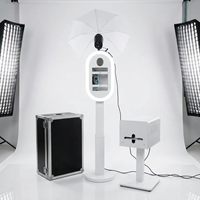 Kolom Pengangkat Layar Sentuh DSLR/Kamera/Smartphone YPT untuk Photo Booth Pesta, Cetak Swadaya, Konstruksi Logam, Tinggi Dapat Disesuaikan