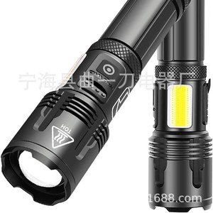 Lampe de poche LED XHP99 COB, Rechargeable par USB, Zoom, lumière rouge, randonnée, Camping, torche d'extérieur, batterie 2500mAh incluse - Product Image 4
